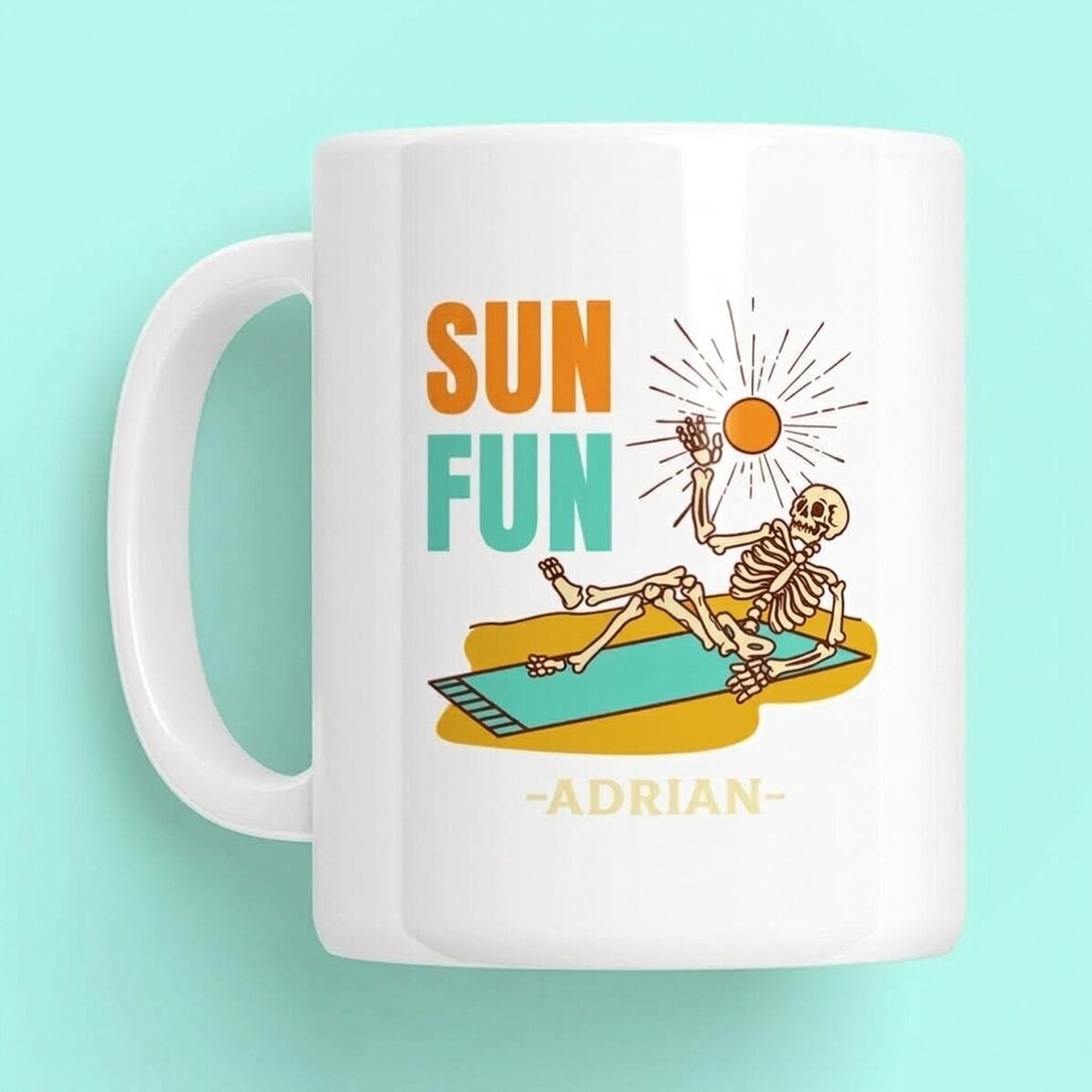 Személyre szabott bögre szöveggel - Sun Fun