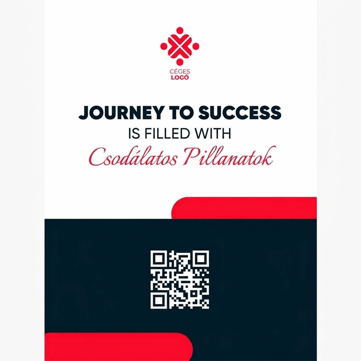 Személyre szabott poszter szöveggel és logóval - Journey