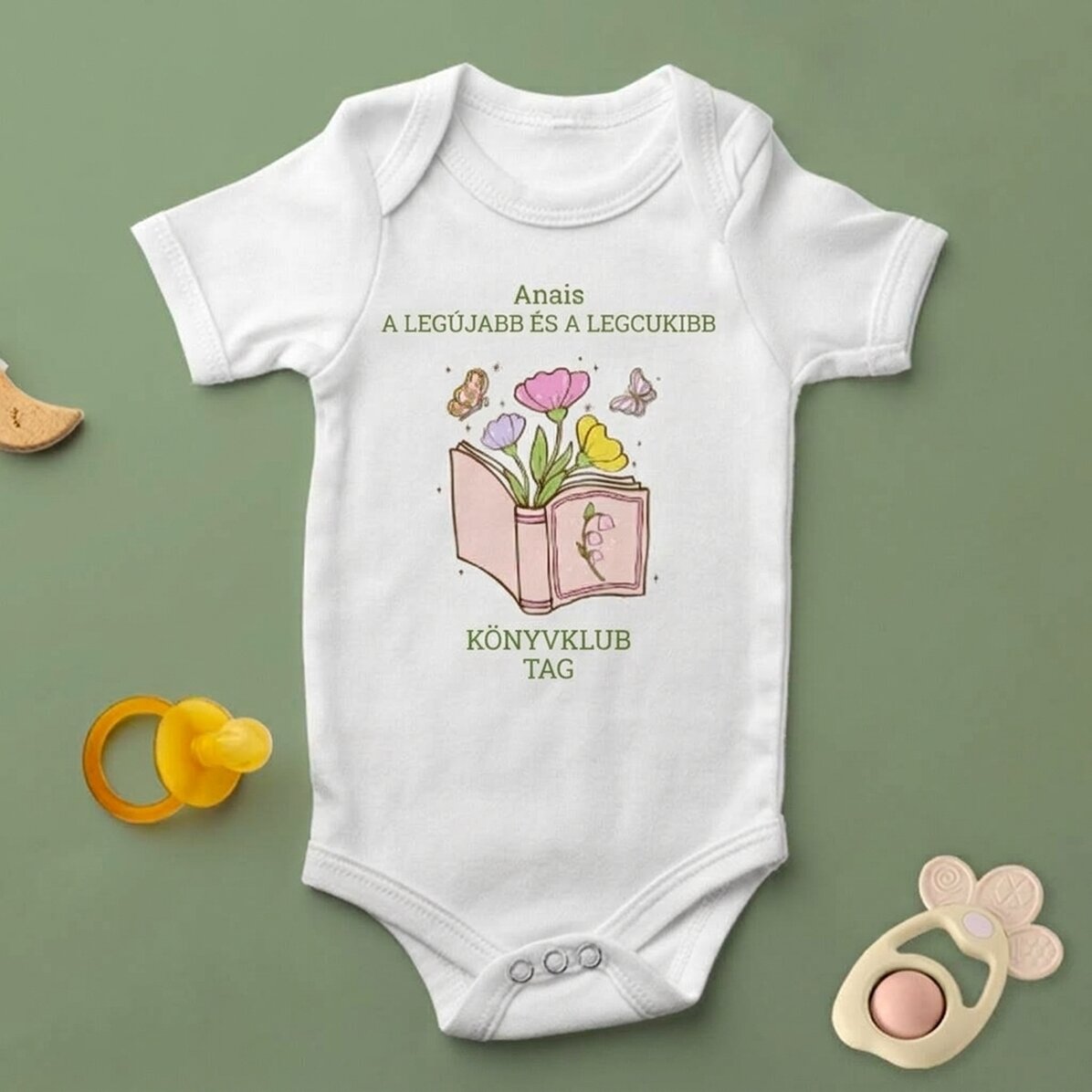 Személyre szabott baba body szöveggel - Könyvek