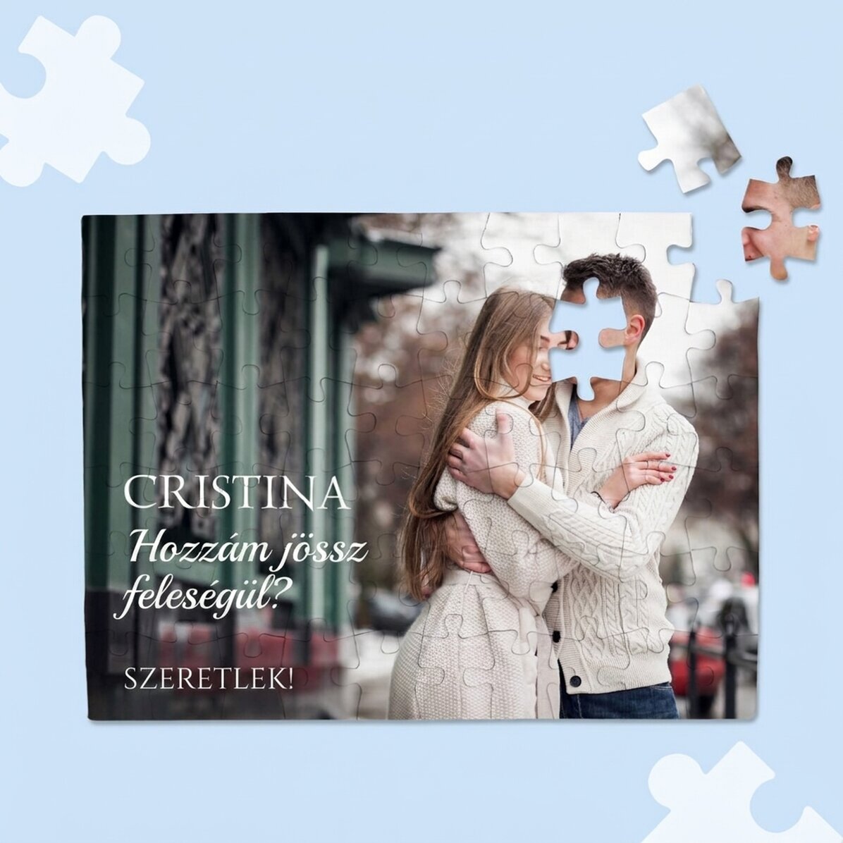 Személyre szabott puzzle fotóval és szöveggel - Javaslat