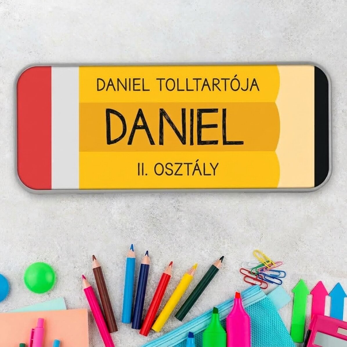 Személyre szabott tolltartó szöveggel - Ceruza