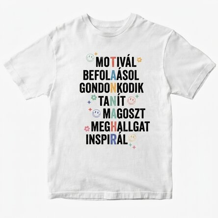 Egyedi pamut póló - Tanár