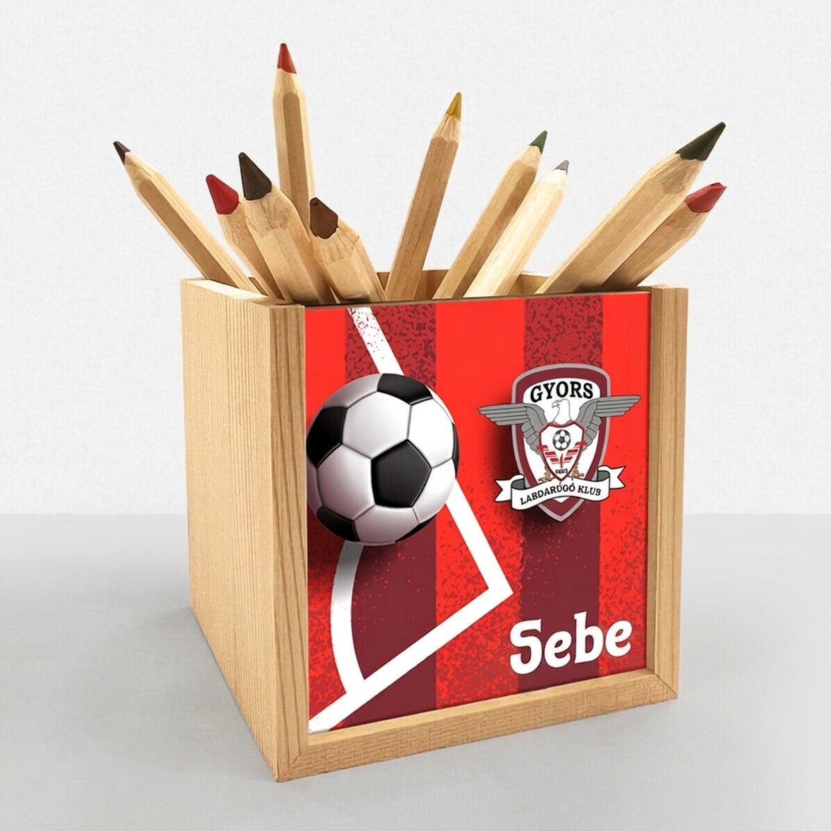 FC Rapid ceruzatartó, személyre szabott szöveggel - Futballpálya