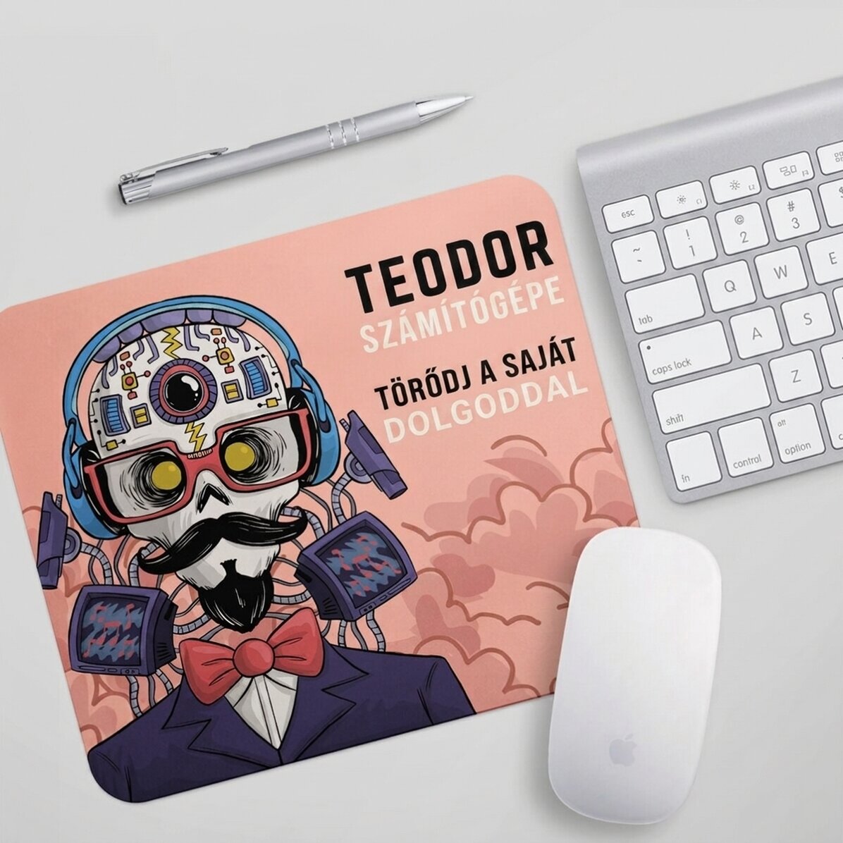 Személyre szabott egérpad szöveggel - Cyborg