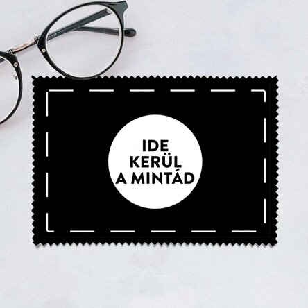 Személyre szabott kendő a grafikáival képernyők/üvegek tisztításához