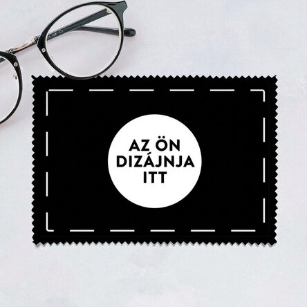 Személyre szabott kendő a grafikáival képernyők/üvegek tisztításához