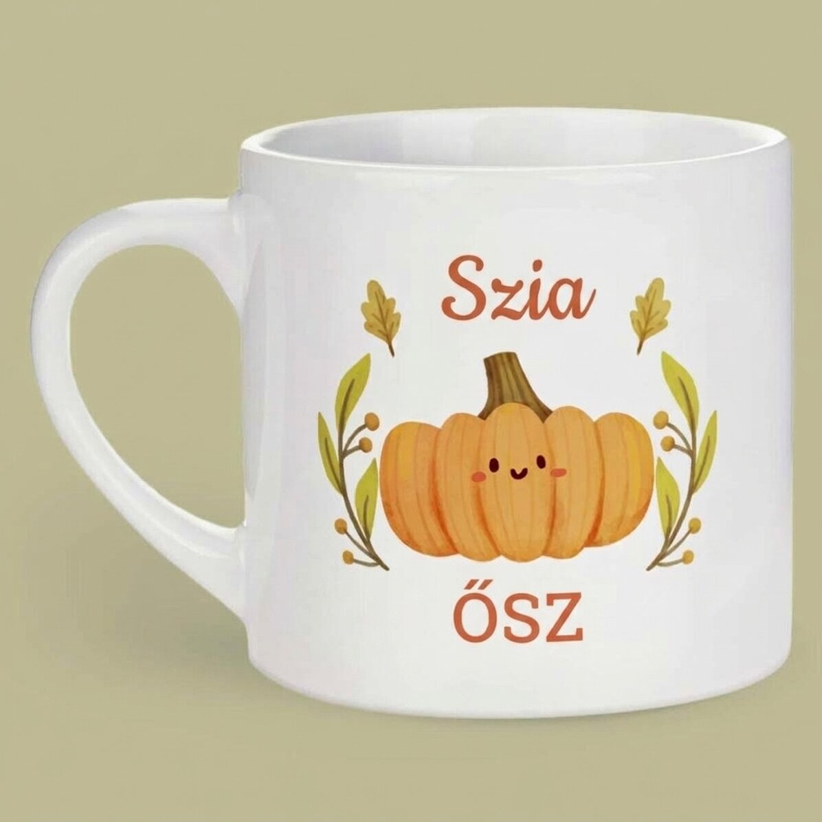 Személyre szabott eszpresszós csésze szöveggel - Ősz