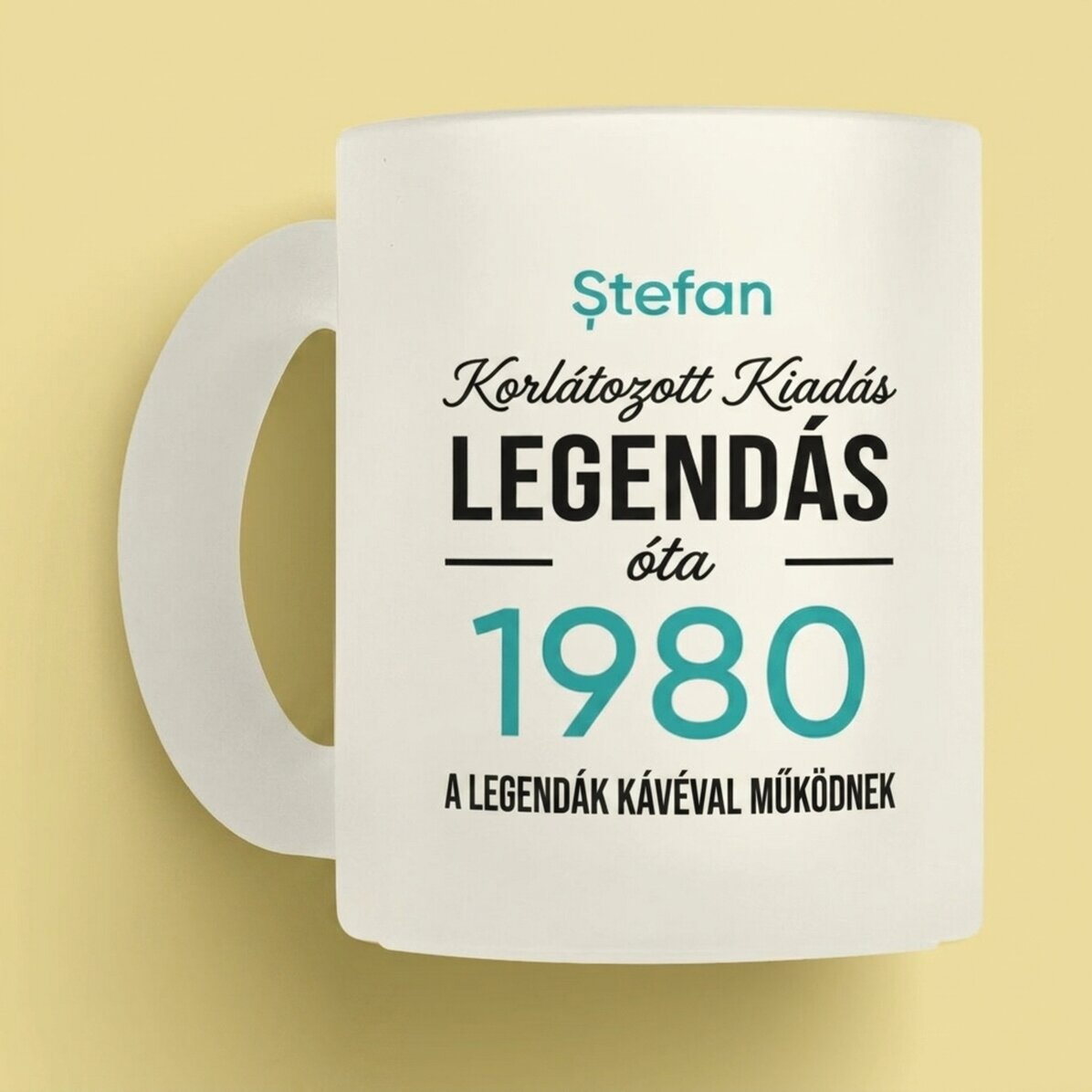 Személyre szabott bögre szöveggel - Legendary