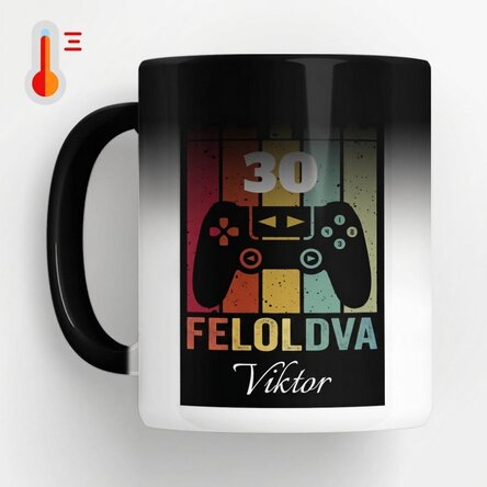 Személyre szabott, hőérzékeny bögre szöveggel - Szint feloldva