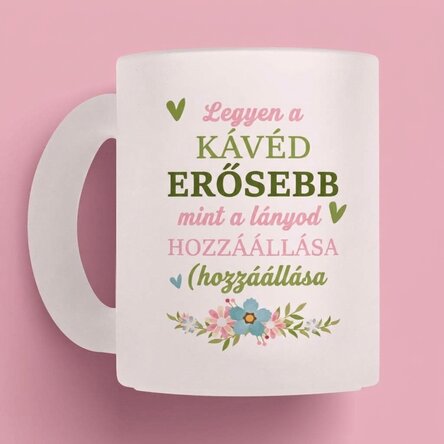 Személyre szabott bögre üzenettel - Kávé