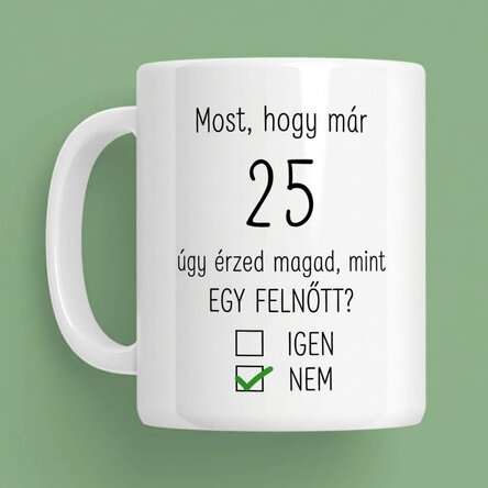 Személyre szabott bögre üzenettel - Születésnap