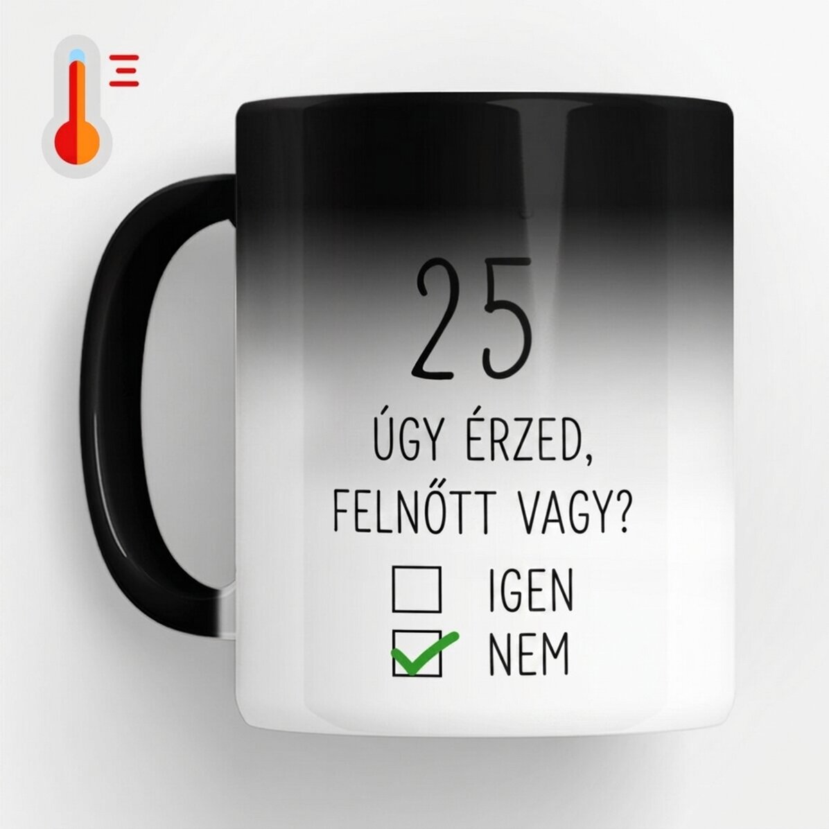 Személyre szabott hőérzékeny bögre üzenettel - Születésnap