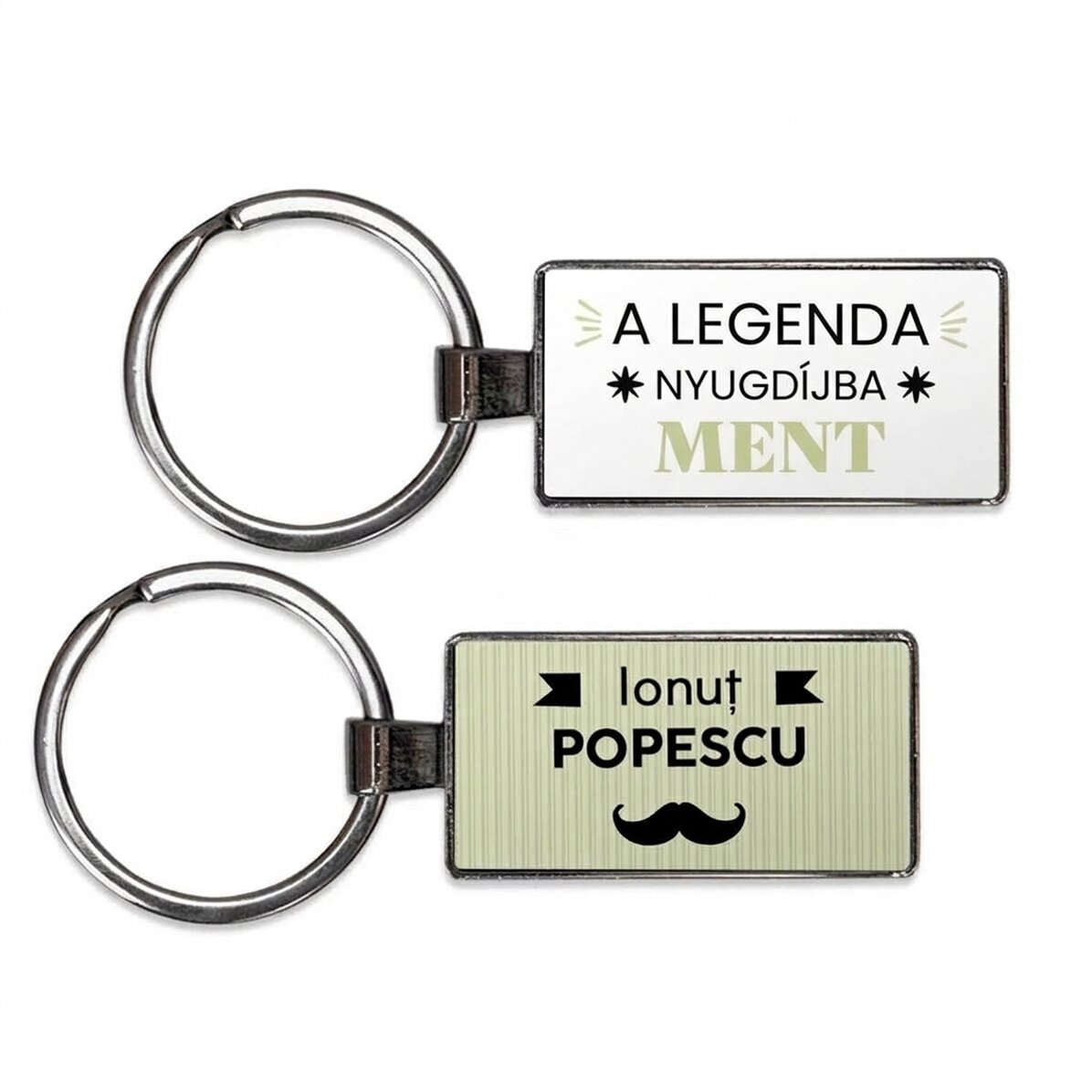 Személyre szabott kulcstartó szöveggel - Visszavonult legenda