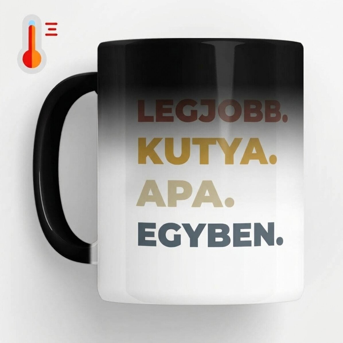 Személyre szabott, hőérzékeny bögre fotóval és szöveggel - Best