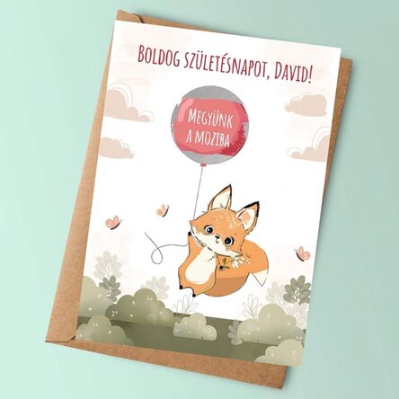 Személyre szabott kaparós sorsjegy üzenettel gyerekeknek - Születésnap