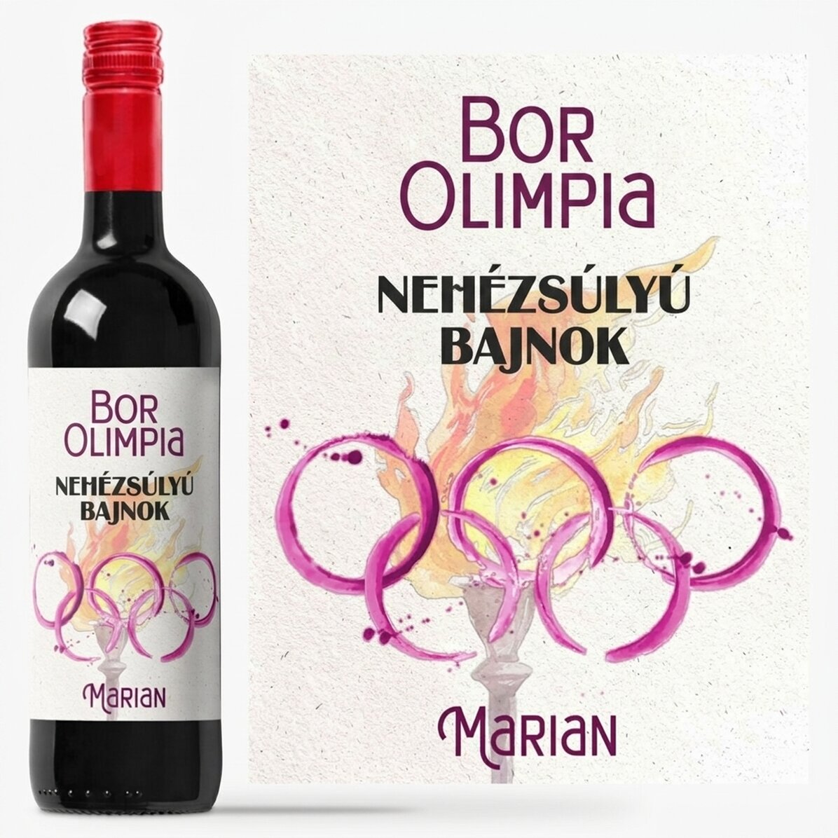Személyre szabott bor szöveggel - Bor Olimpia