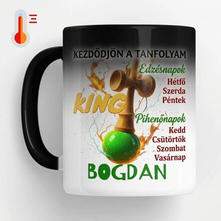 Személyre szabott, hőérzékeny bögre szöveggel - Lighthouse King