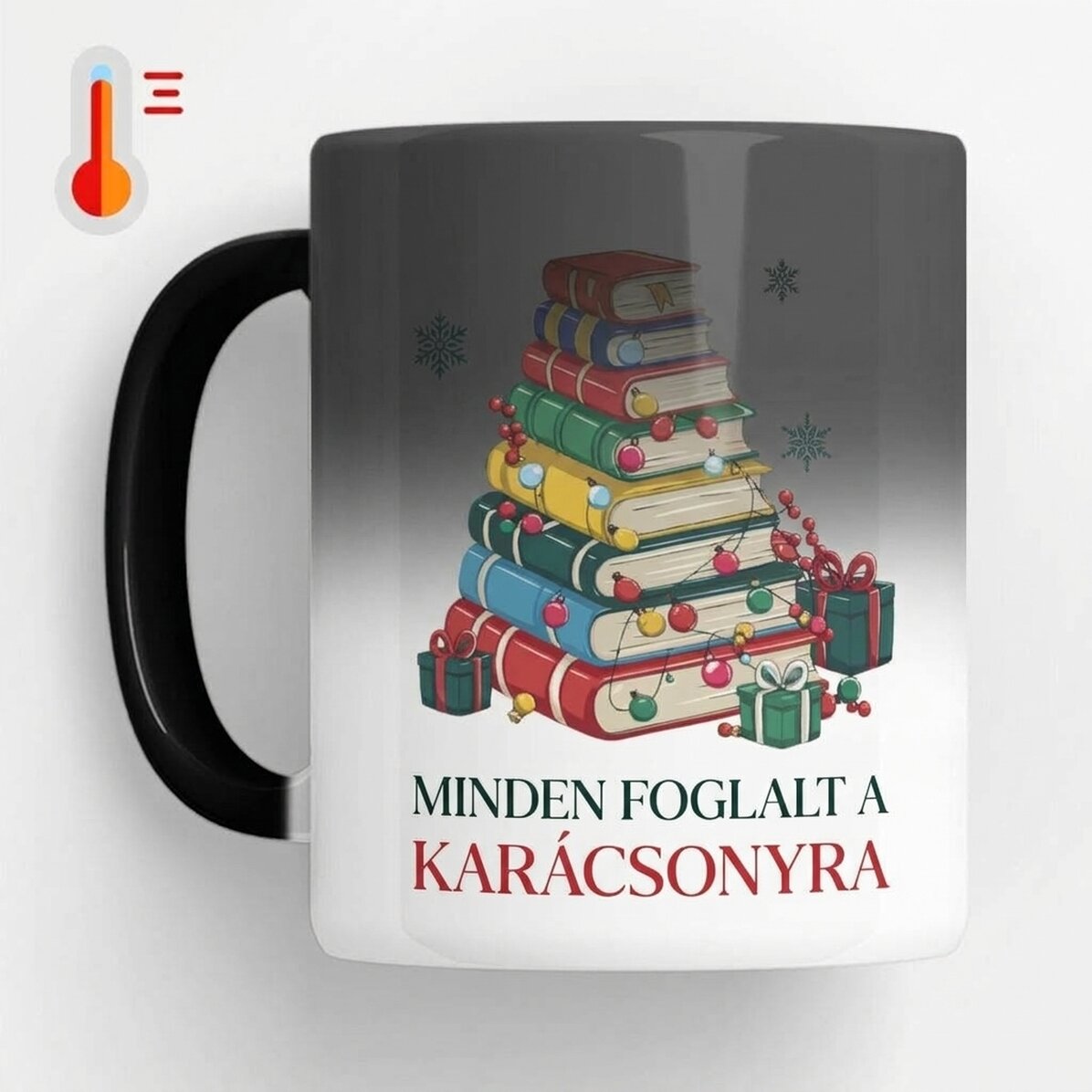 Személyre szabott, hőérzékeny bögre névvel és üzenettel – Karácsony