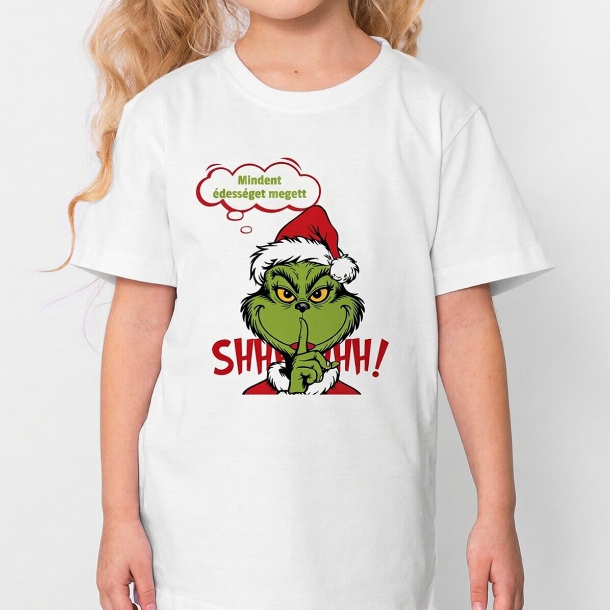 Személyre szabott pamut póló gyerekeknek – A Grinch titka