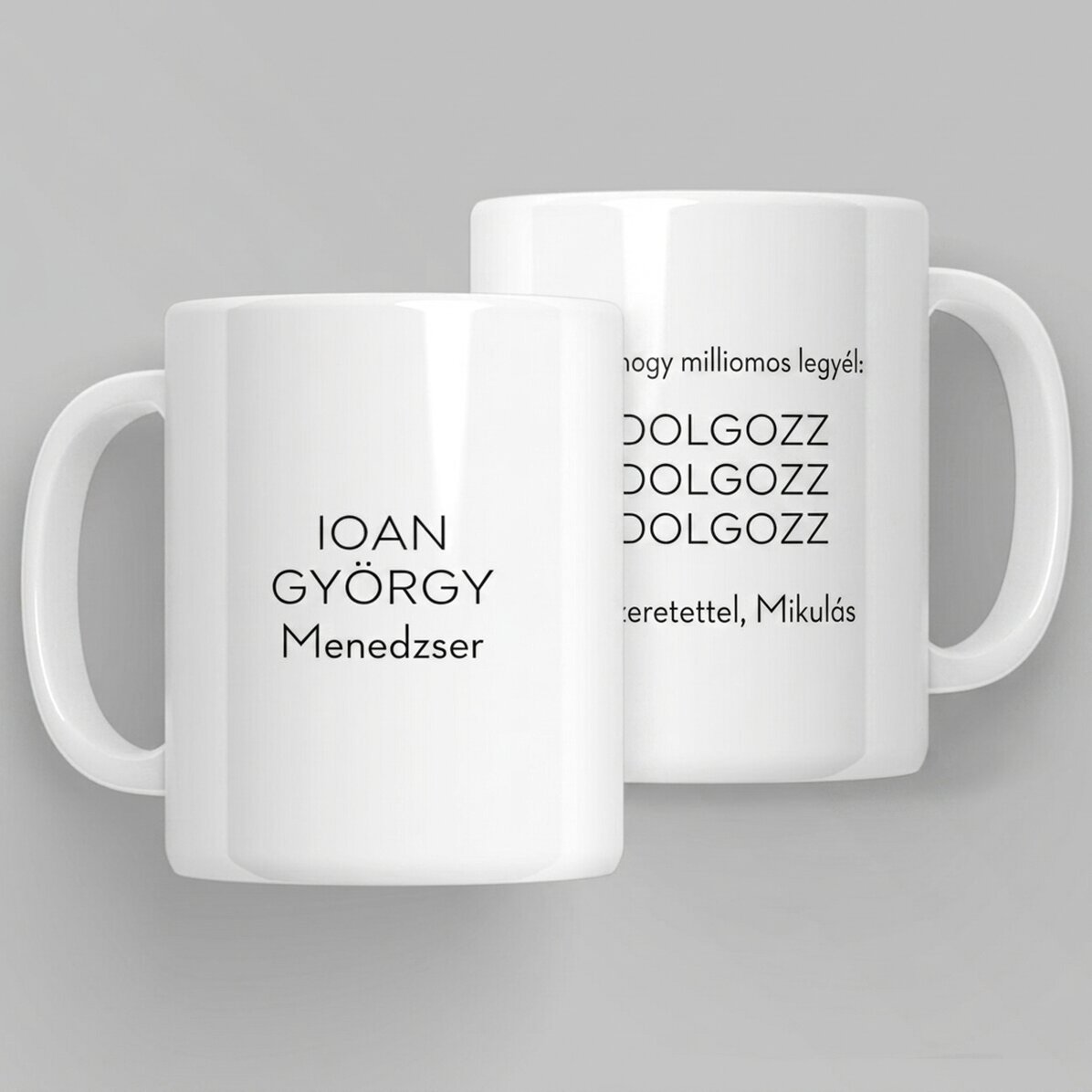 Személyre szabott bögre üzenettel - Millionaire
