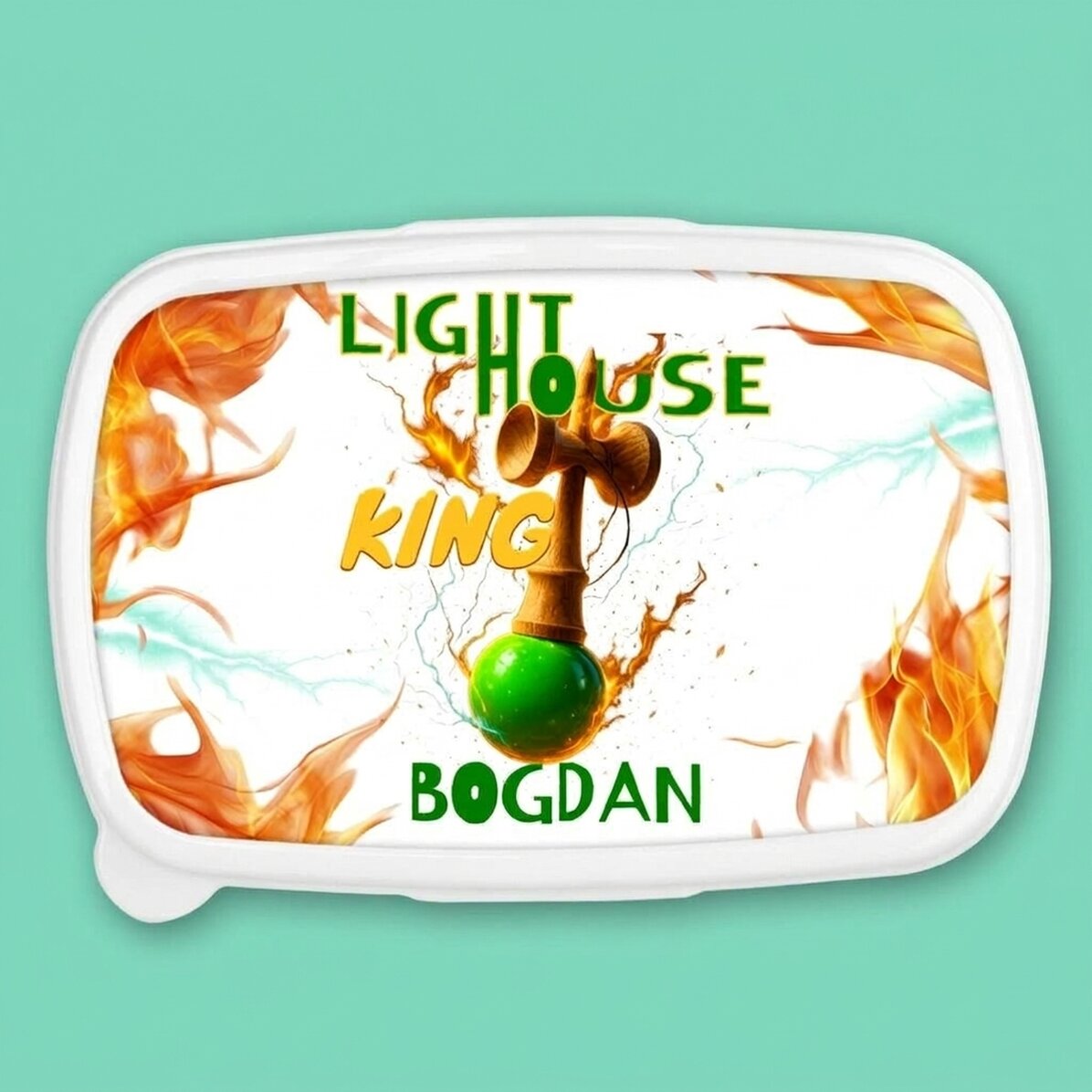 Ebéddoboz, személyre szabott szöveggel - Lighthouse King