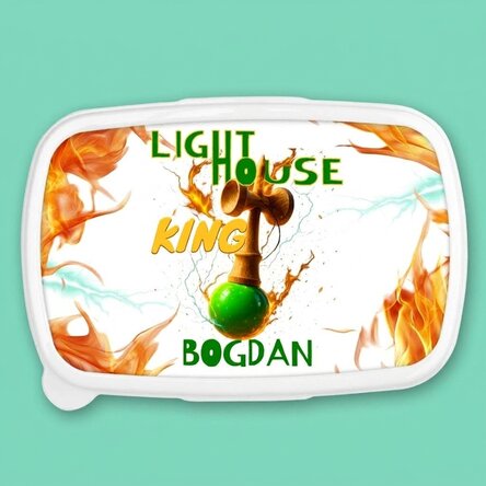 Ebéddoboz, személyre szabott szöveggel - Lighthouse King