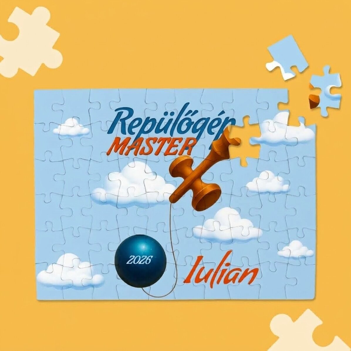 Személyre szabott puzzle gyerekeknek - Repülőgép-mester