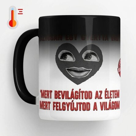 Személyre szabott, hőérzékeny bögre üzenettel – Rizzler Boyfriend
