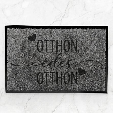 Személyre szabott beltéri lábtörlő szöveggel - Otthon, édes otthon