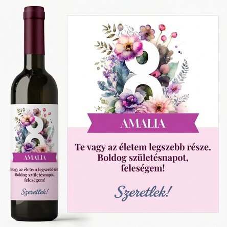 Személyre szabott bor üzenettel – március 8.