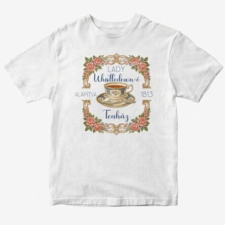 Egyedi pamut póló szöveggel - Tea House