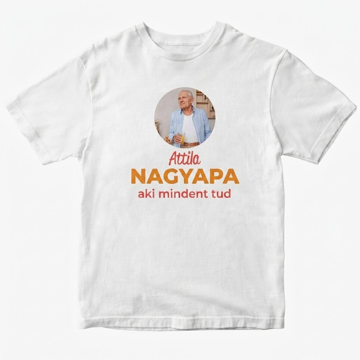 Egyedi pamut póló szöveggel - Nagyapa