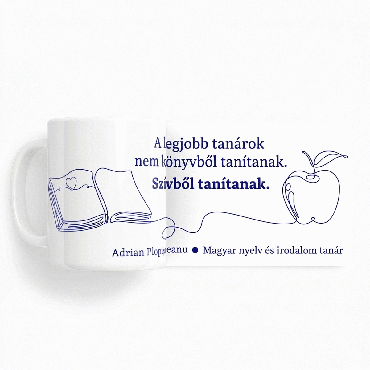 Személyre szabott, feliratos bögre tanároknak