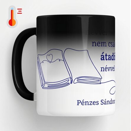 Személyre szabott, szöveggel ellátott hőérzékeny bögre tanároknak