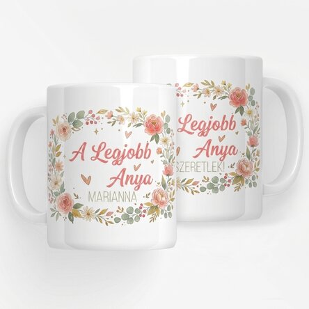 Személyre szabott bögrék felirattal – A legjobb anya