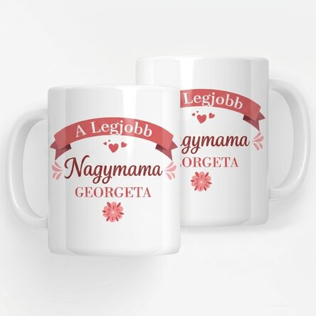 Személyre szabott bögrék felirattal – A legjobb nagymama