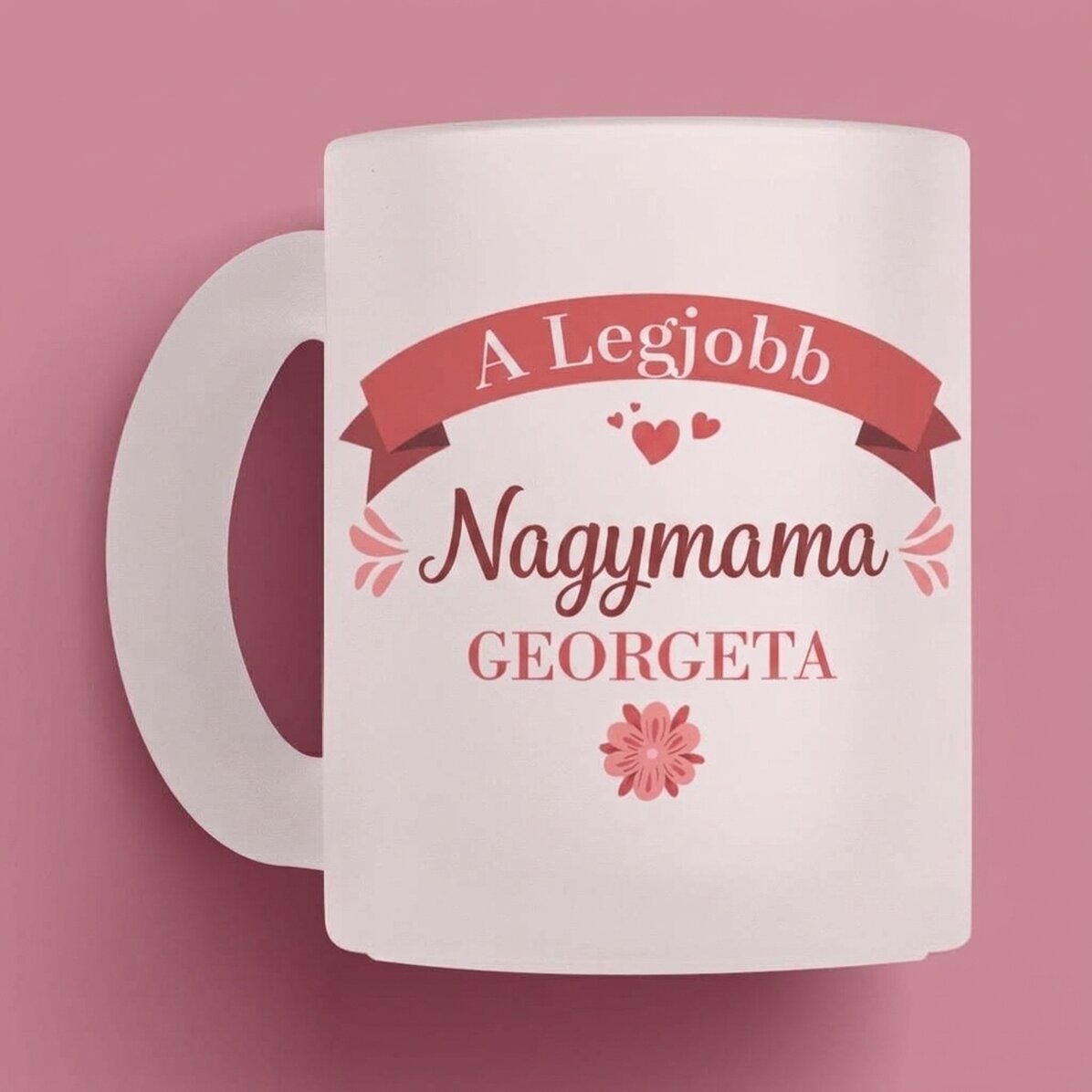 Személyre szabott, szöveggel ellátott üvegpohár – Leendő nagymama ÚJ