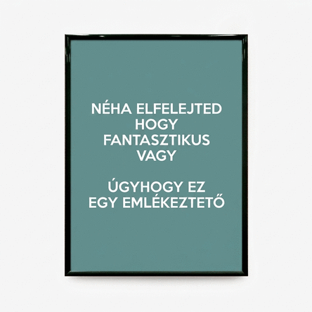 Személyre szabott kép üzenettel