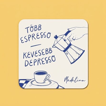 Névvel személyre szabott pohártartó – More espresso