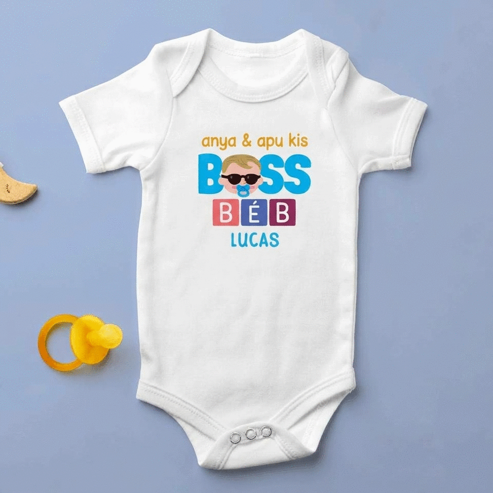 Személyre szabott, felirattal ellátott gyermekbody – Cool baby