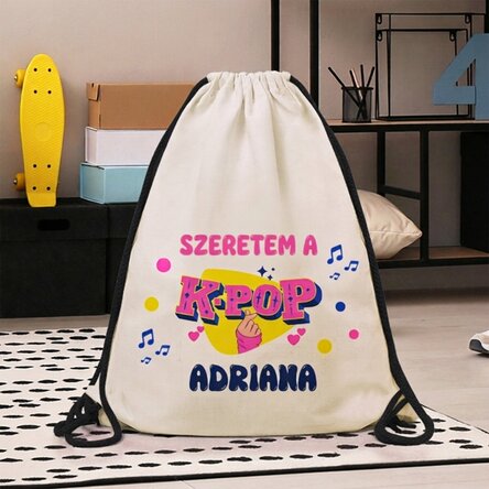 Személyre szabott hátizsák felirattal – Kpop