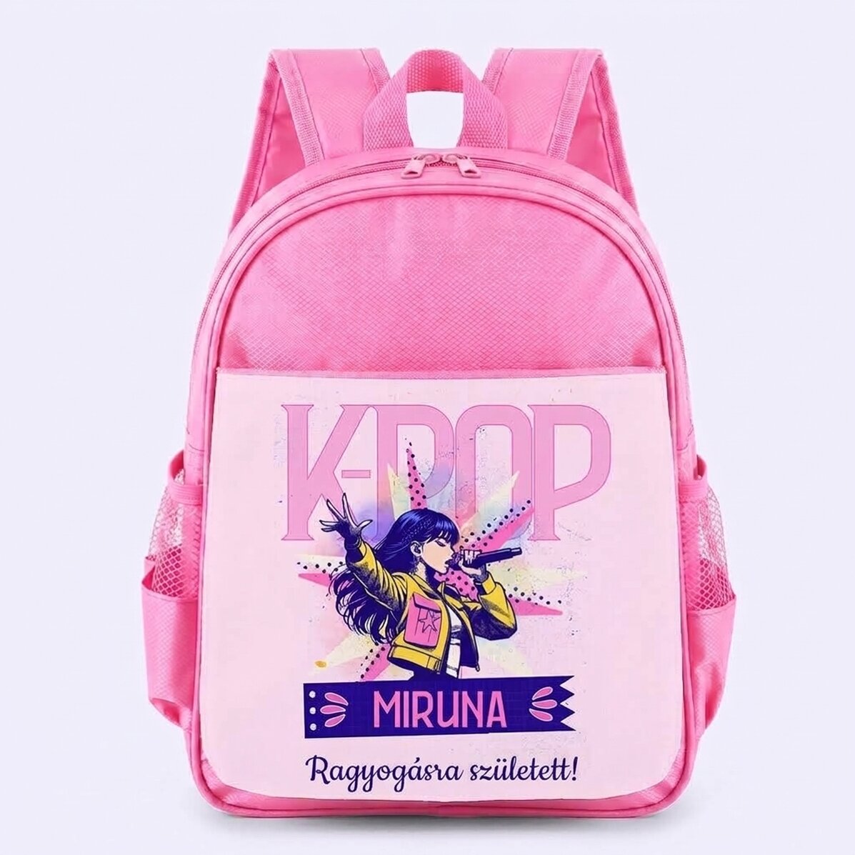 Személyre szabott iskolatáska felirattal – Kpop