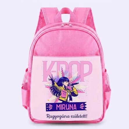 Személyre szabott iskolatáska felirattal – Kpop