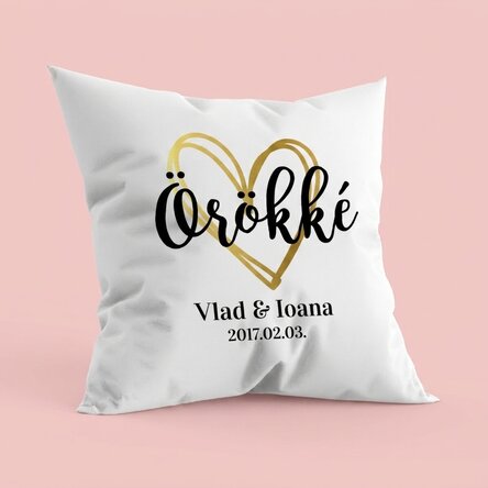 Személyre szabott párna pároknak – mindig