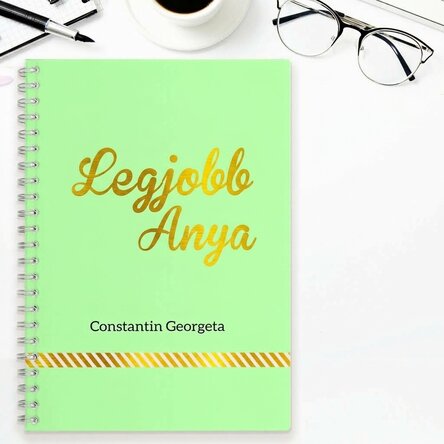 Személyre szabott jegyzetfüzet – Legjobb anya, zöld