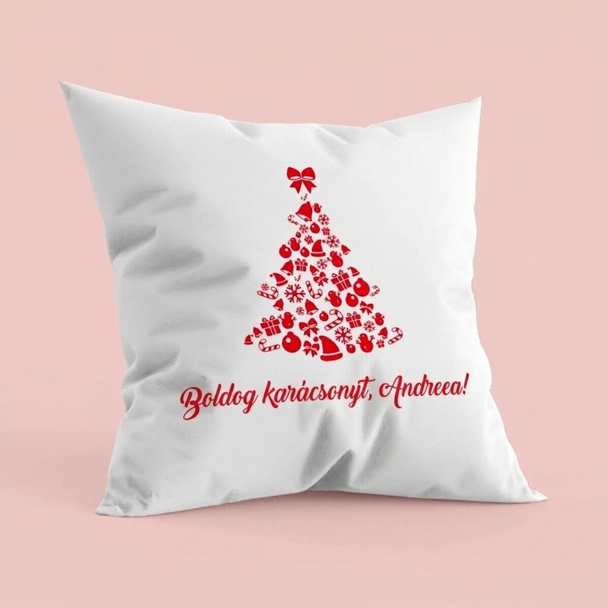 Személyre szabott párna - Boldog karácsonyt!