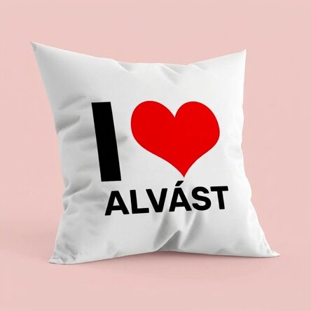 Személyre szabott párna - I LOVE