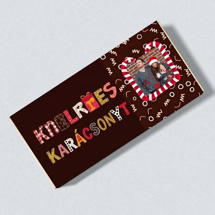 Személyre szabott karácsonyi csokoládé - Boldog karácsonyt!