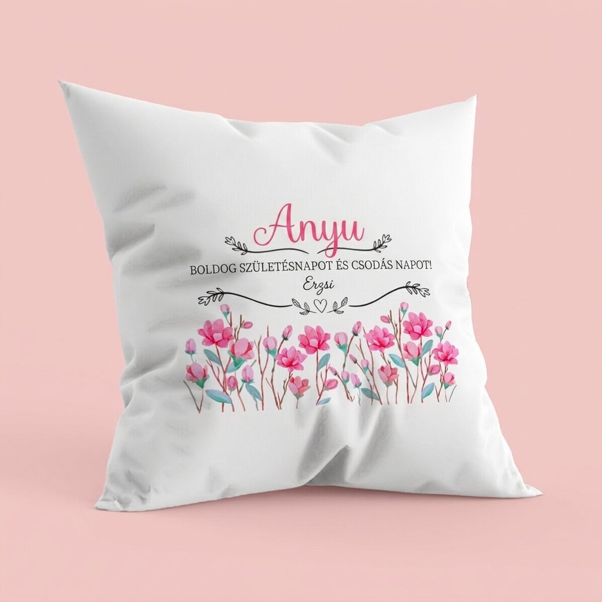Személyre szabott párna szöveggel - Anya