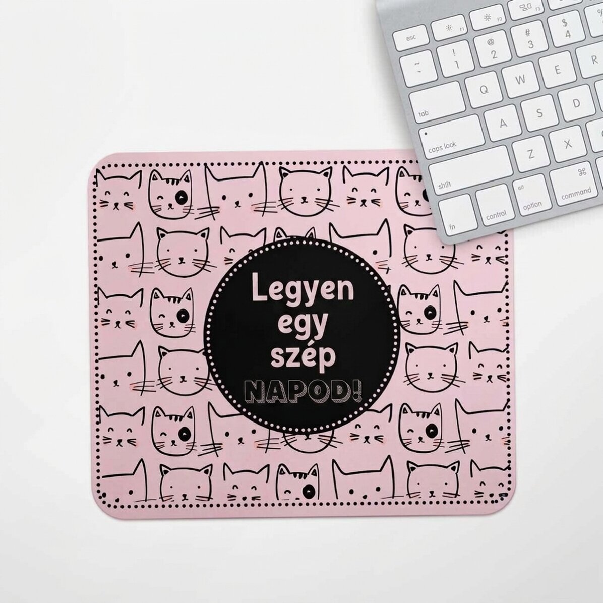 Személyre szabott egérpad szöveggel - Macskák